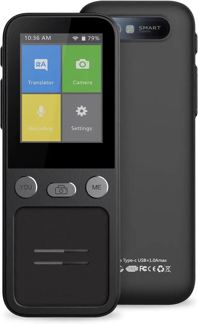Main image of Portable Foreign Language Translators Device - Language Translator Portable Instant Translator Device, Portable Two Way Voice Interpreter, Portable Languages Two Way Instant Voice Translator Effi