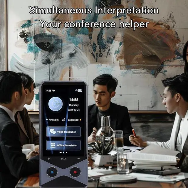 Alt view image 4 of 7 - Language Translator Device, Two Way Real Time Voice Translation Support 137 Languages, Portable Real Time Voice Translation Online Offline AI Text Photo Translation for Travel