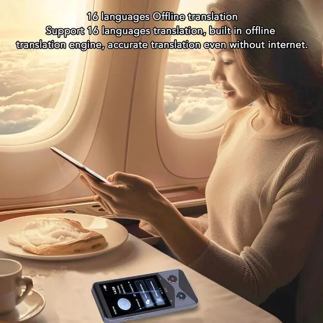 Alt view image 5 of 7 - Language Translator Device, Two Way Real Time Voice Translation Support 137 Languages, Portable Real Time Voice Translation Online Offline AI Text Photo Translation for Travel