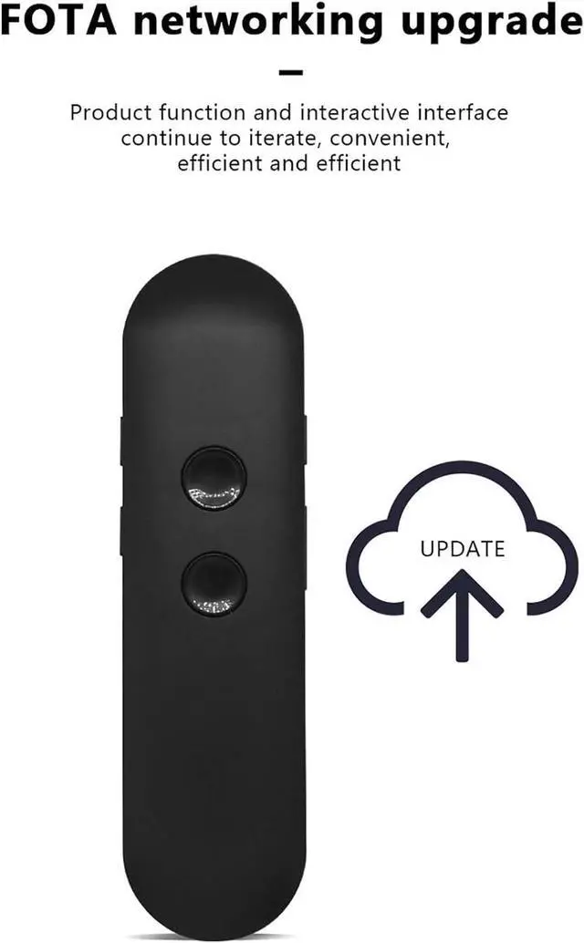 Alt view image 6 of 7 - Portable Two Way Language Interpreter - Languages Pocket Translator, Bidirection Simultaneous Translation, Smart Translations in Real Time, Languages Interpreter in Real Time (White) Efficency Needed