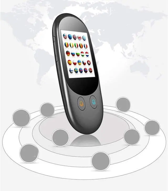 Alt view image 2 of 6 - Voice Language Translator Device,1500MAH Large-Capacity Battery, Photo Translation HD Camera,Instant Two-Way Portable Translator