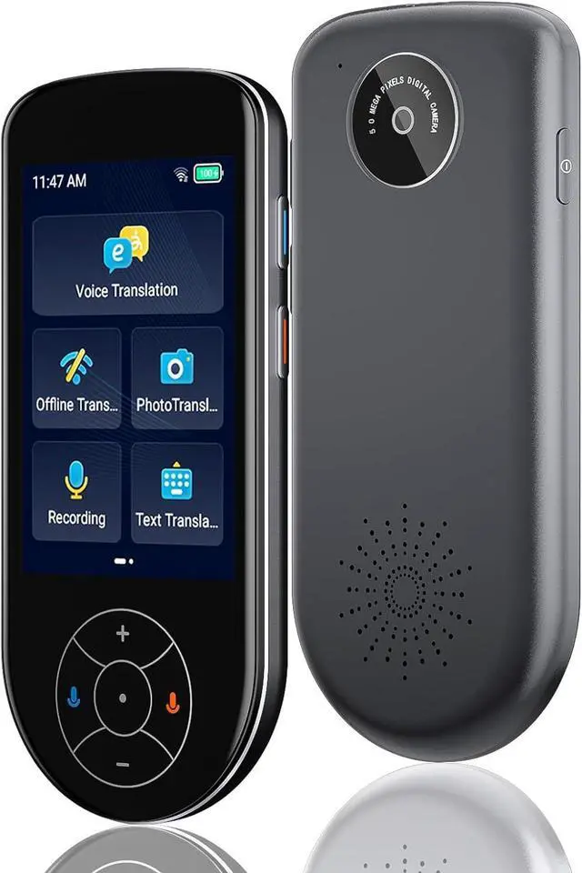 Main image of Language Translator Device Real time 2025, Support AI/Text/Online/Offline/Photo Translation,Upgraded Instant Two Way 137 Languages Translation Device for Business Travel-Grey