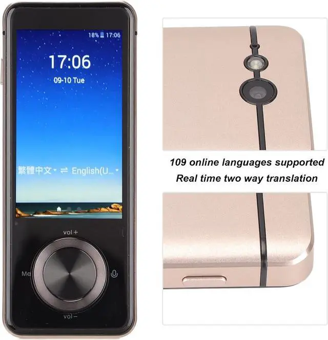 Alt view image 4 of 7 - Smart Voice Translator Time with 3in Touchscreen Voice Translator Device for 109 Online 12 Offline 43 Photography Language