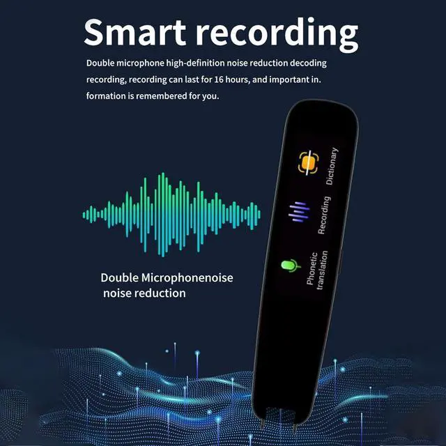 Alt view image 7 of 7 - Scan Reader Pen, 2 Way Wi - Fi Text to Sp Device, Offline Translation Support, 112 Languages Translator Device with 1.97 inch LCD Display