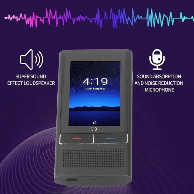 Alt view image 4 of 7 - Language Translator Device, Voice Translator Electronic Foreign Language Translators Traductor with 142 Online 19 Offline Languages Support Photo Recording for Travel Business