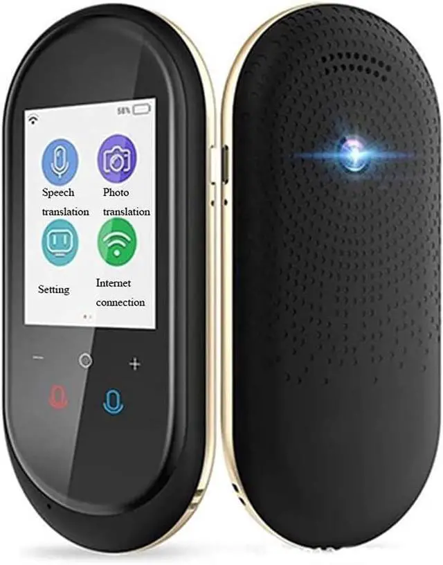 Main image of Language Translator Device with Camera Translation Bluetooth Earphones Connection 2.4 Inch Screen 106 Languages Two Voice Translation,