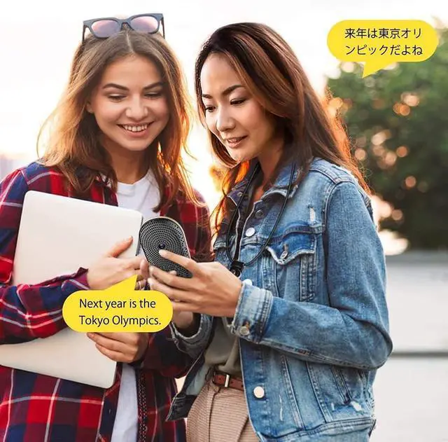 Alt view image 5 of 6 - Language Translator Device with Camera Translation Bluetooth Earphones Connection 2.4 Inch Screen 106 Languages Two Voice Translation,