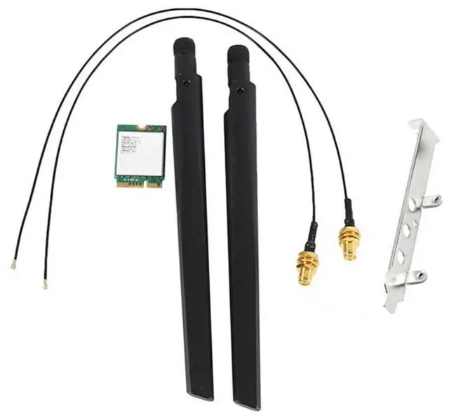 Main image of 1730 Bluetooth 5.0 802.11 M.2 9560NGW Wireless Card with Antenna for Dual Band Wireless 9560 Desktop Kit