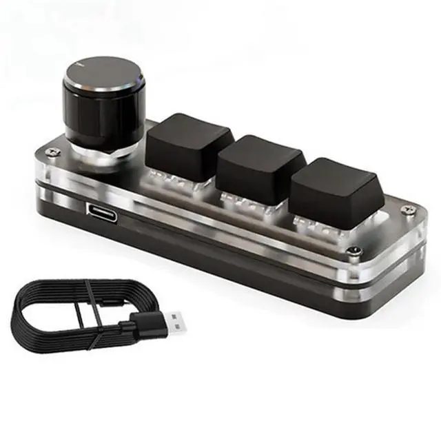 Main image of Mechanical Keyboard Mini Games Custom Programming Knob Keyboard 3 Keys