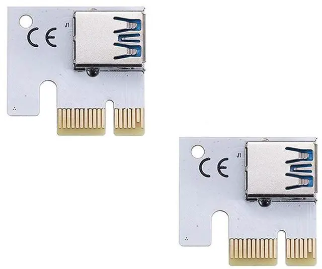 Main image of PCI-E 1X adapter card, PCI- X1 slot gold finger, can achieve stable and fast data transmission, (VER008S, 5 pack)