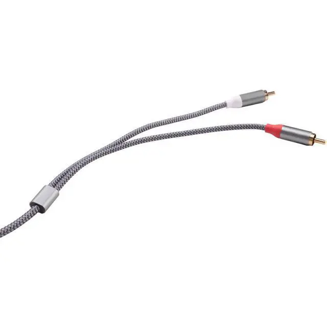 Alt view image 2 of 2 - RCA Stereo Cable, [6ft/1.8m, Double Shielded Gold Plated] 2RCA Male to 2RCA Male Stereo Audio Cable for Home Theater