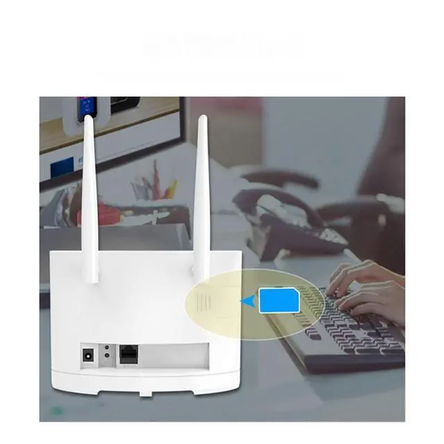 Main image of 4G Wifi Router SIM Card 300 Wireless WiFi Router Home Hotspot Support 4G Port 16 WiFi Users - UK Plug