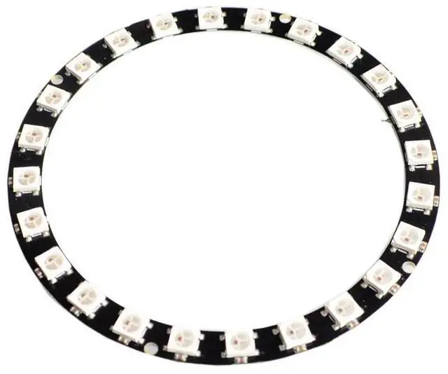 Main image of WS2812B Module Strip 24 Bits 24 X WS2812 5050 RGB LED Ring Lamp Light with Integrated Drivers ws2812 RGB 24