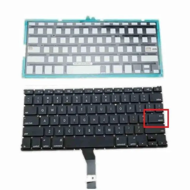 Main image of US Laptop Keyboard Keypad With Backlight book Air A1369 2011 A1466 2012 2013
