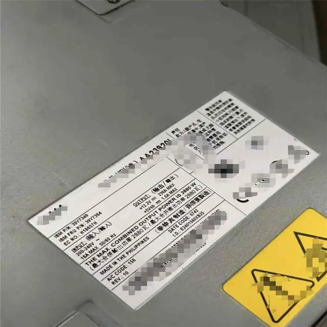 Main image of FOR BCH 8852 2880W Box Power Supply 39Y7364 39Y7350 39Y7349