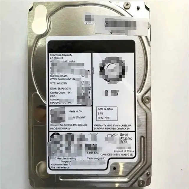 Main image of FOR 0TMVN7 TMVN7 2TB ST2000NX0463 7.2K SAS 2.5 SFF 12Gbps Hard Drive HDD