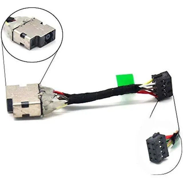 Alt view image 2 of 2 - Replacement AC DC Power Jack Plug Port Socket Cable for 15-F 15-N 15-P 15-K 10-E 15-f 15-f009wm 15-f100dx Series