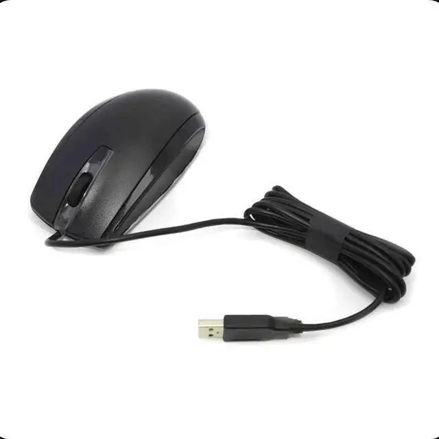 Main image of For 697738-001 Black USB Wired 3-Button Optical Scroll Mouse
