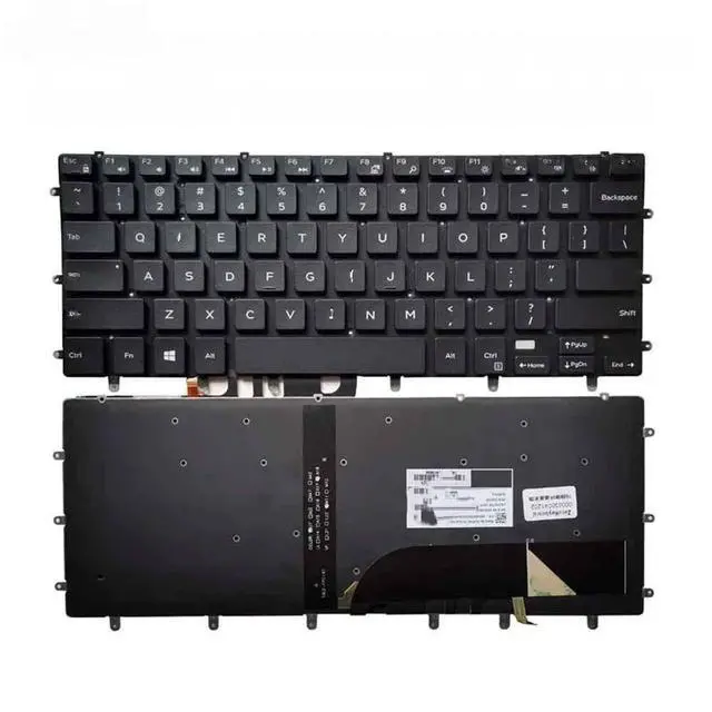 Alt view image 2 of 2 - Replacement US keyboard for 15 9550 9560 7558 7568 5510 M5510 laptops (backlit without border)