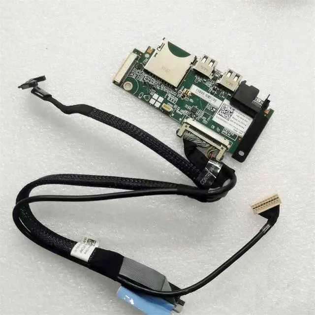 Alt view image 2 of 2 - Suitable for R630 server power button board with wire switch repair accessories USB IO board 0135K0 0CVJ29 0PC3