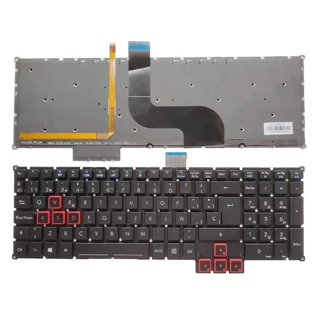 Alt view image 2 of 2 - Laptop keyboard for 17 15 GX-791 GX-792 G9-791 G9-791G G9-591 G9-591R G9-591G G9-793 G9-593 G9-792 PH517-51