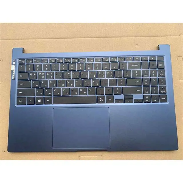 Alt view image 2 of 2 - For NT750XDA layout keyboard uppercase letters blue and silver