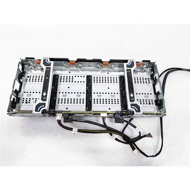 Alt view image 2 of 2 - For R740xd 4 x 3.5" drive expansion backplane F7DF5 + cables and 4x disk trays 0F7DF5