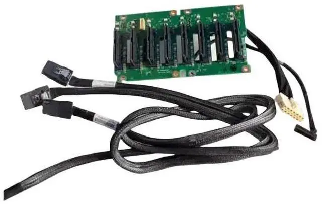 Main image of FOR 46W9187 94Y7751 FOR X3500 M4 X3650 M4 Server 8-Disk Backplane Upgrade Kit With Cable 8 Bay 8X2.5 " HS SAS SATA HDD
