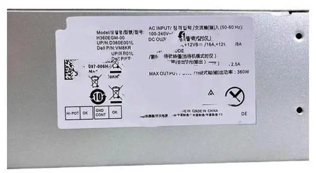 Main image of FOR 360W 460W 500W FOR 5880 3880 3881 5090 7070 Power Supply H360EGM-00 0VM8KR H460EBM-00 04FEF7 H500EPM-00 0Y7ROX