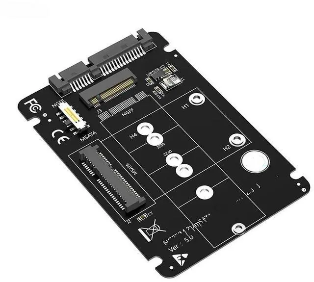 Main image of FOR M.2 NGFF mSATA SSD to SATA 3.0 2.5inch Adapter M2 SATA SSD mSATA SSD Converter Riser Card For PC Laptop Add On Cards Up to 6Gbps