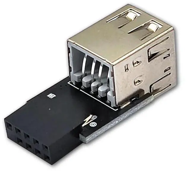 Main image of FOR 9pin To 2 Port USB 2.0 A Female Converter PCB Board Motherboard Internal 9pin USB Adpater Connector to 2 Port USB2.0 Adapter