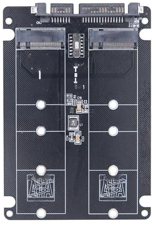 Main image of FOR Dual NGFF to SATA Adapter 2 Port M.2 SATA SSD B Key to SATA3.0 6Gbps Riser Board Converter for 2230 2242 2260 2280 M2 SSD for PC