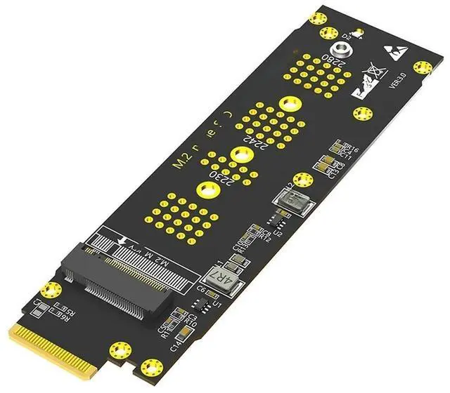 Main image of FOR M.2 NVME M Key to EDSFF E1.S Adapter PCIe 4.0/3.0 X4 Expansion Card for 1U Server Chassis Support 2230 2242 2260 2280 M2 SSD