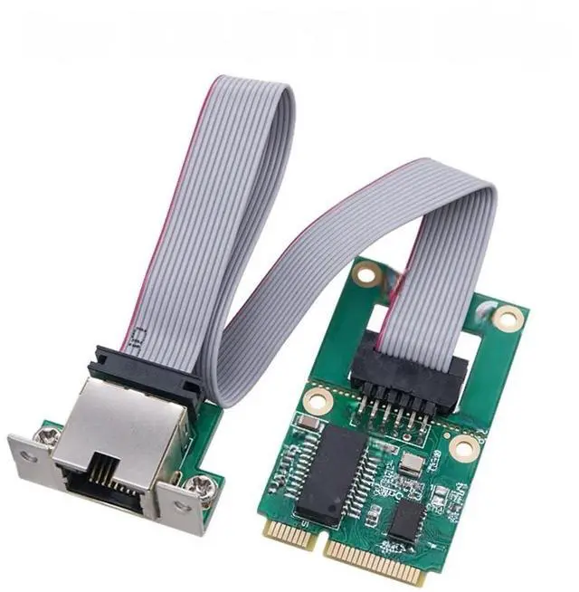 Main image of FOR Mini PCIE Gigabit Ethernet Network Adapter RTL8111H/RTL8111F Chip 10/100/1000Mbps Mini PCI Express to RJ45 COM Port Lan Card