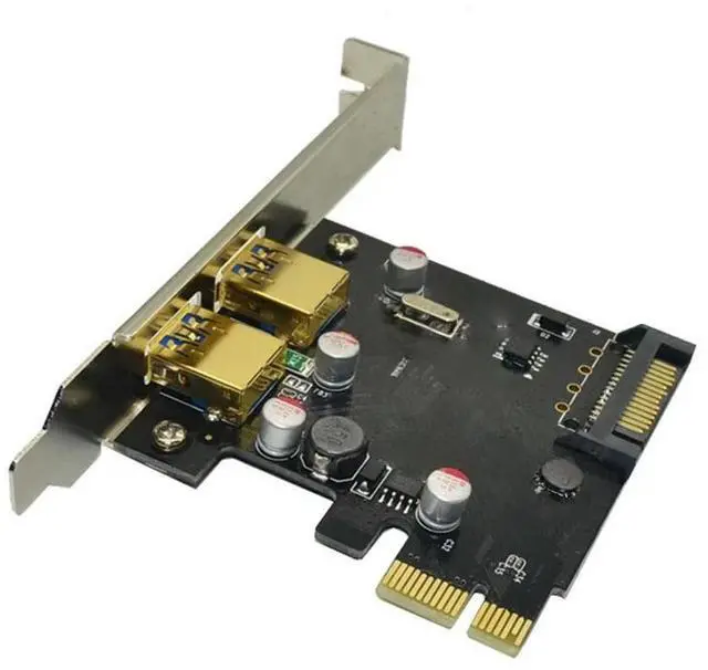 Main image of FOR USB 3. 0 PCI Express Expansion Card Adapter 2 Port USB3.0 Hub Internal SATA Power Supply USB 3 to PCIE PCI Express Adapter Cards