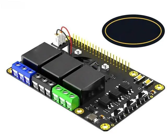 Main image of FOR RPi Power Relay Board Expansion Module Dual Cooling Fans Automatic Discoloration LED for Pi A+ 3A+ B+ 2B 3B 3B+ 4B