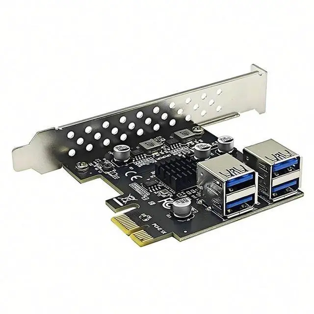 Main image of FOR USB 3.0 PCIE Adapter Multiplier Hub USB3 Controller 5Gbps USB3.2 Gen1 PCI-E Card Board 4 Port USB3.0 PCI Express X1 Add on Cards