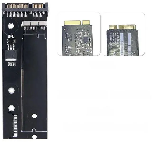 Main image of FOR SSD to SATA Converter Card Board for 2010 2011 2012 for book Air 6+12pin & PRO 7+17pin SSD to SATA 22pin Adapter