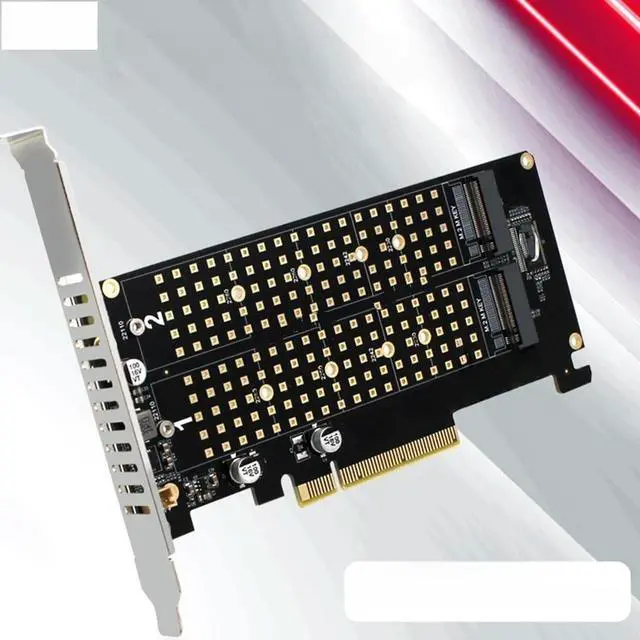 Main image of FOR Dual M.2 NVME to PCI Express X8 4.0 Raid Controller PCIE Split Card 2 Ports M2 NVME M KEY for 2230 2242 2260 2280 22110 NVME SSD