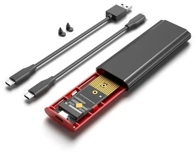 Main image of FOR M.2 NVMe SSD Enclosure Adapter Tool-Free USB C 3.1 Thunderbolt 3 10Gb NGFF Sata PCIe M-Key for 2230 2242 2260 2280 Dual Protocol