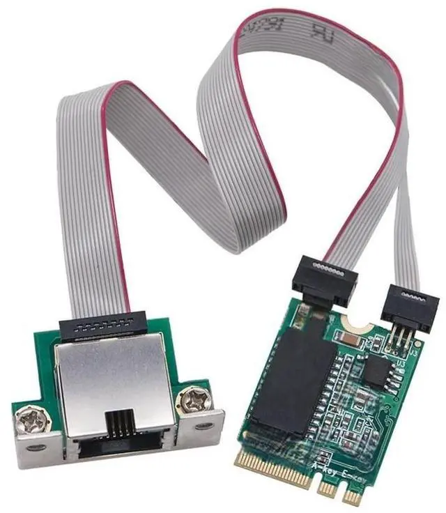 Main image of FOR I210AT Chip M.2 A+E to RJ45 COM Port Gigabit Ethernet Network Card 10/100/1000Mb Single Electrical Port Network Cards for Server