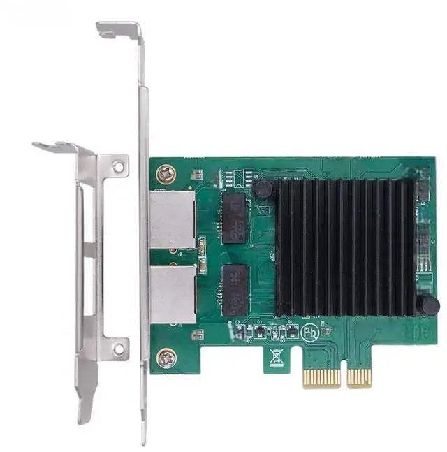 Main image of FOR 2 Port RJ45 to PCI Express X1 Network Card E1G42ET RTL8111F Chip 1Gbps Gigabit Ethernet LAN Cards Network Adapter for Desktop PC