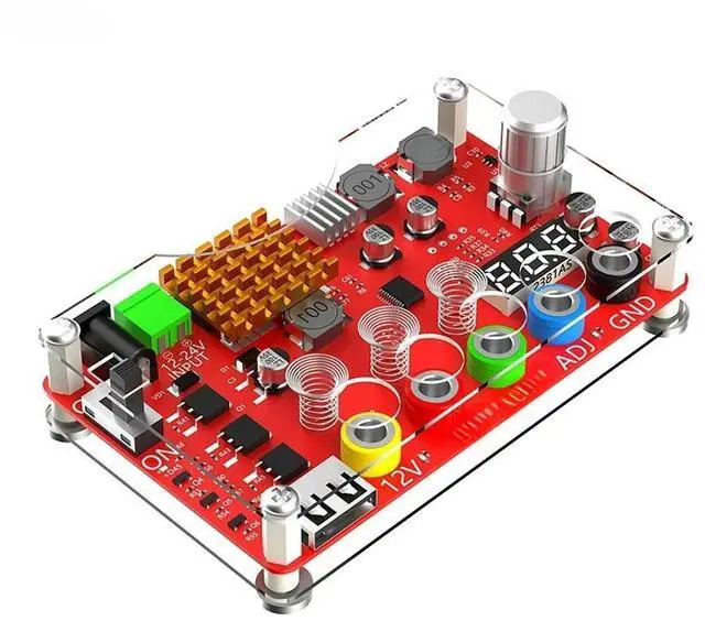 Main image of FOR Voltage Breakout Board with 1.8V-10.8V ADJ Adjustable Voltage Knob Touching Sensor Switch DC Input 13-24V to 3.3V 5V 12V USB 2.0