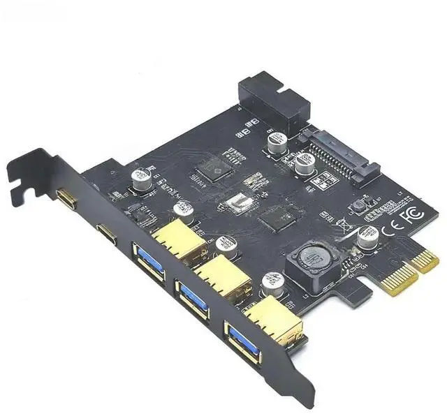 Main image of FOR Type C USB 3.2 Gen2 PCIE Card Hub USB 3.0 PCI Express Board PCI-E PCI E USB 3 Adapter Multiplier USB3 3.1 Controller Riser Cards