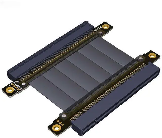 Main image of FOR Computer Cables Riser PCI-E 16X PCI Express Extension Cable PCIE 16X Female to 16X Female Slots Extender Flexible Cable