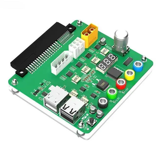 Main image of FOR Power Supply Breakout Board with Adjustable Voltage Knob 3.3V/5V/12V/1.8V-10.8V Output USB2.0 Support QC 2.0 QC 3.0 for PSU