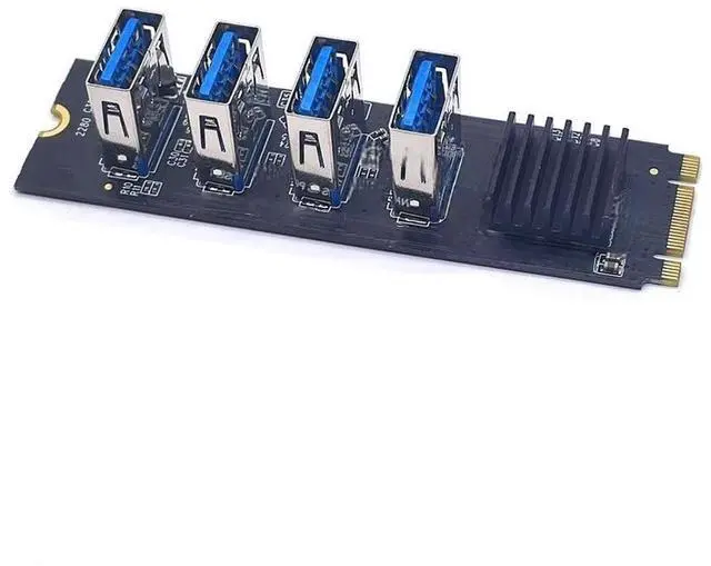 Main image of FOR M2 NVME to PCI Express X16 Multiplier Hub Adapter 1 to 4 PCI-E Slot For Ant M.2 to PCIE Riser Card