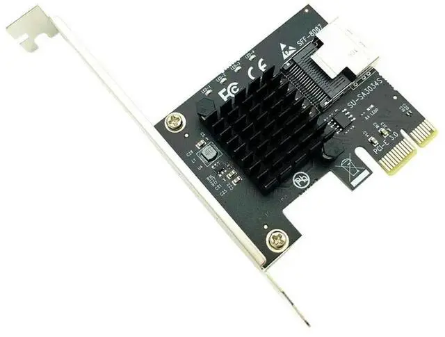 Main image of FOR Adapter PCIe PCI-E PCI Express X1 to Mini SAS 8087 Controller Expansion Card 4 Port SATA 3 6G SSD Riser Add On Card