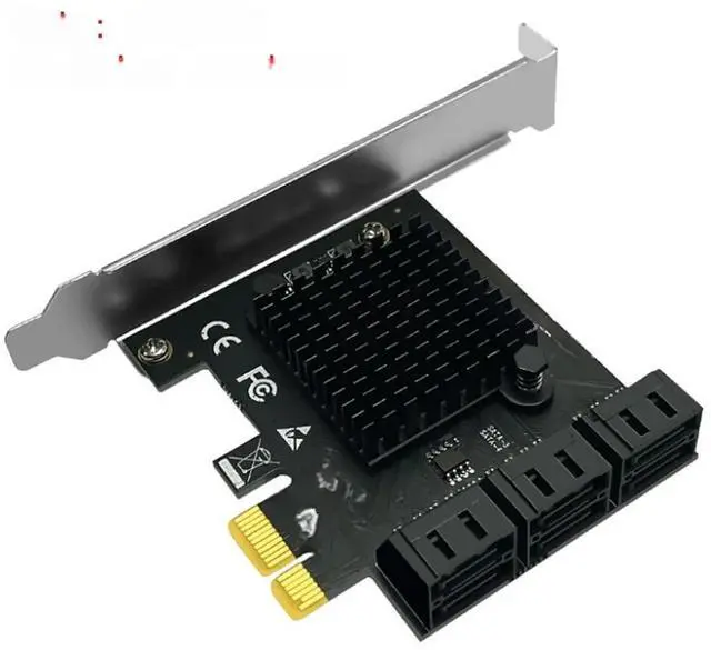 Main image of FOR Chia 6 Port SATA 3 PCI Express Expansion Card PCI-E SATA Controller PCIE 1X to SATA3 6Gb Adapter Add On Cards for HDD SSD