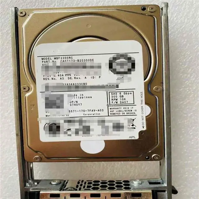 Main image of FOR 740Y7 0740Y7 0MTV7G MTV7G 300GB 10K SAS 2.5 6Gbps Hard Drive Hard Drive HDD
